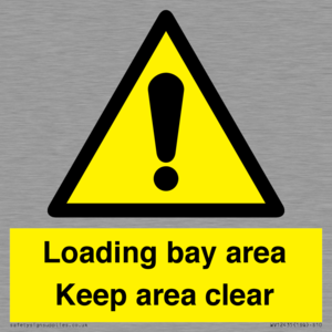 Loading bay area Keep area clear